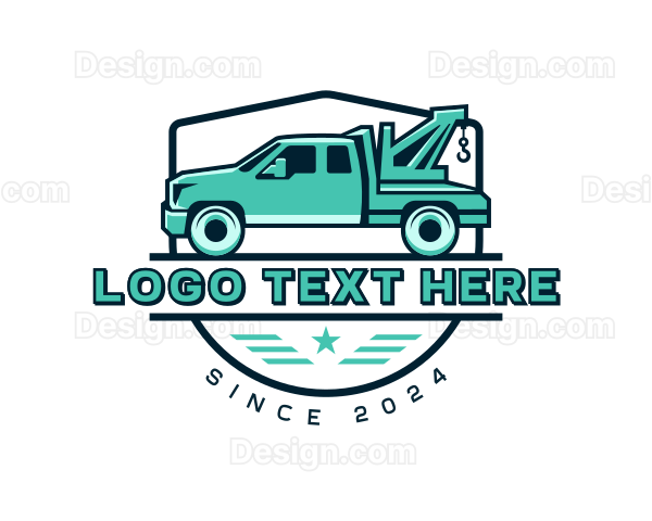 Tow Truck Transport Logo