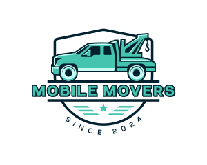 Tow Truck Transport logo design