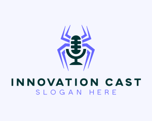 Spider Entertainment Podcaster logo design