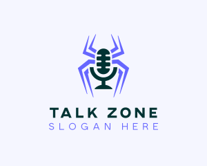 Spider Entertainment Podcaster logo design