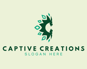 Reptile Dragon Letter C logo design