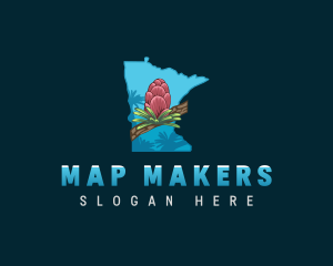 Minnesota Nature Flower logo design