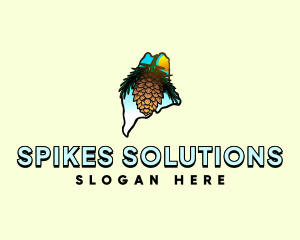 Maine State Pine Cone Logo