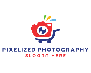 Camera Shopping Cart logo design