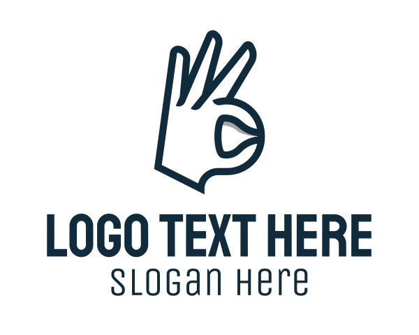 Hand Gesture logo example 1