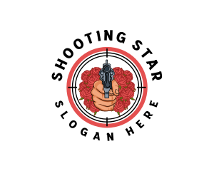 Revolver Gun Firearm logo