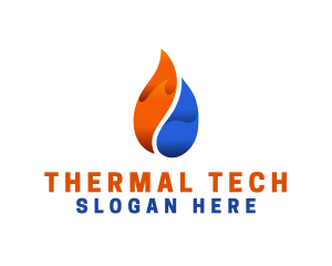 Hot Cold Thermal logo design