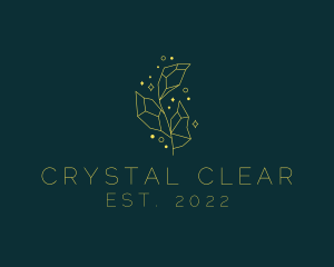 Sparkling Crystal Plant logo design