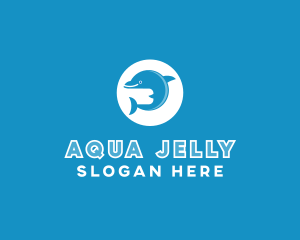 Blue Ocean Dolphin logo design