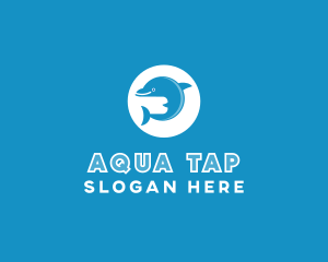 Blue Ocean Dolphin logo design