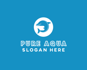 Blue Ocean Dolphin logo design