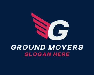 Mover Wings Delivery logo design