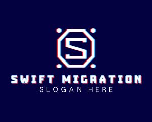 Static Motion Letter S logo design