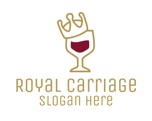 Royal Wine Glass logo design