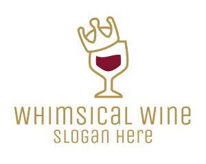 Royal Wine Glass logo design