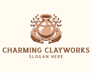 Pottery Handicrafts Clay logo