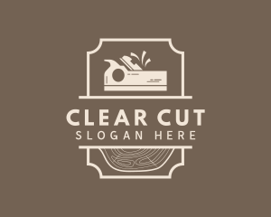 Carpentry Wood Planer logo design