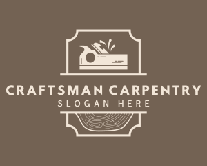 Carpentry Wood Planer logo design