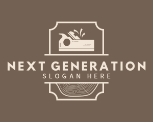 Carpentry Wood Planer logo design