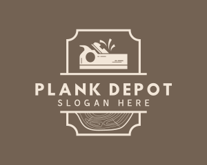 Carpentry Wood Planer logo design