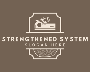 Carpentry Wood Planer logo design