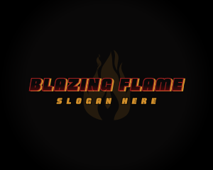 Hot Fire Flame logo design