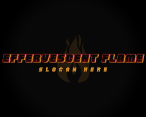 Hot Fire Flame logo design