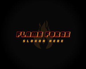 Hot Fire Flame logo design