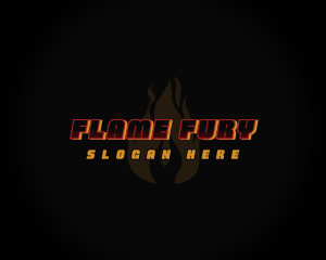 Hot Fire Flame logo design