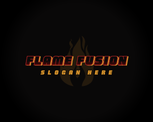 Hot Fire Flame logo design