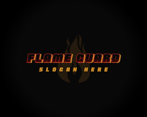 Hot Fire Flame logo design