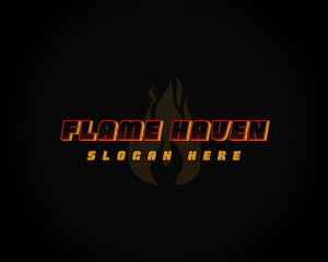 Hot Fire Flame logo