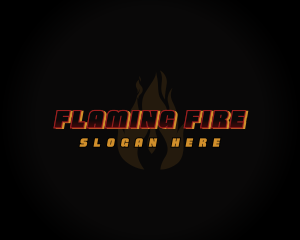 Hot Fire Flame logo design