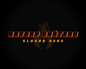 Hot Fire Flame logo design