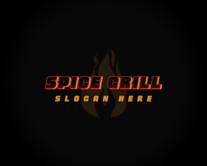 Hot Fire Flame logo design