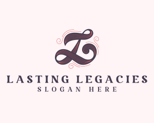 Fancy Hairdresser Salon Letter L logo design