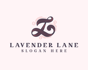 Fancy Hairdresser Salon Letter L logo design