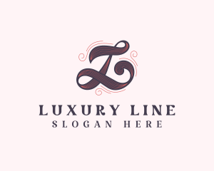 Fancy Hairdresser Salon Letter L logo design