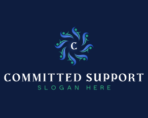 People Unity Support logo design