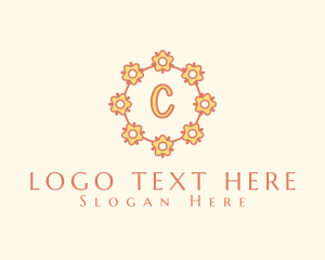 Natural Eco Flower logo design