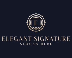 High End Regal Crest logo design