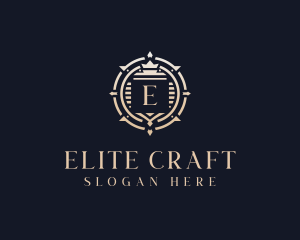 High End Regal Crest logo design