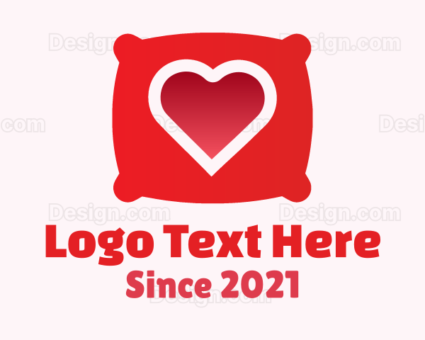 Red Pillow Heart Logo