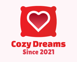 Red Pillow Heart  logo