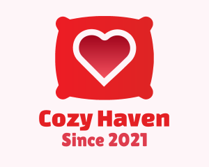 Red Pillow Heart  logo