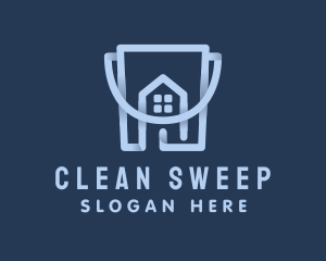 House Cleaning Bucket logo design