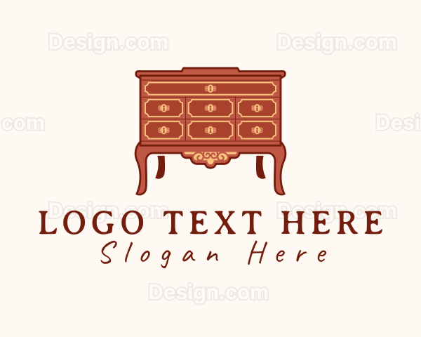 Antique Dresser Cabinet Logo