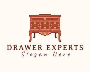 Antique Dresser Cabinet logo design