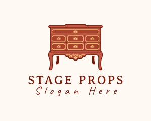 Antique Dresser Cabinet logo design