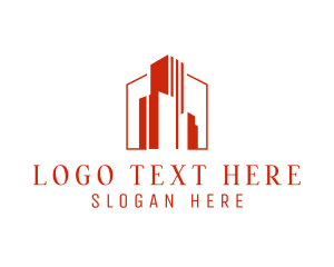 Minimalist Building Architect logo